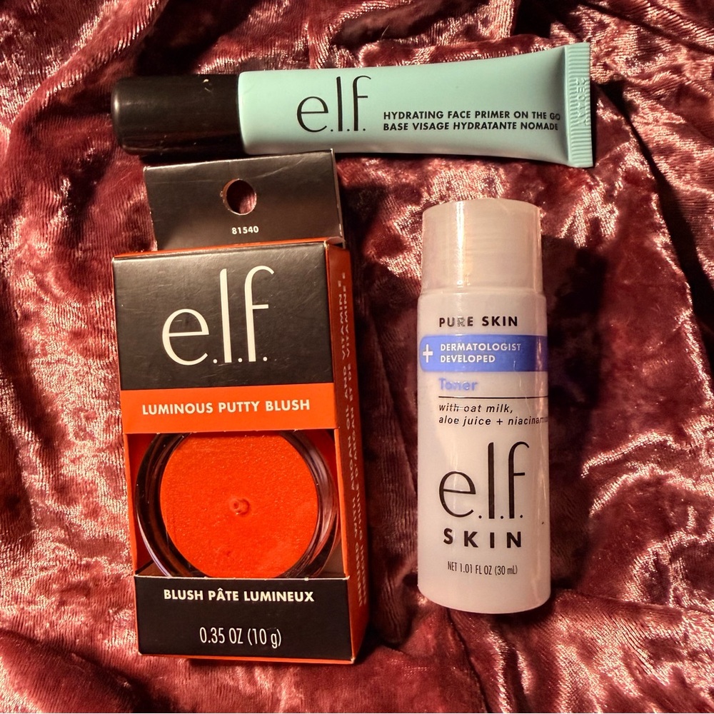 ELF Trio Blush, Primer, Toner